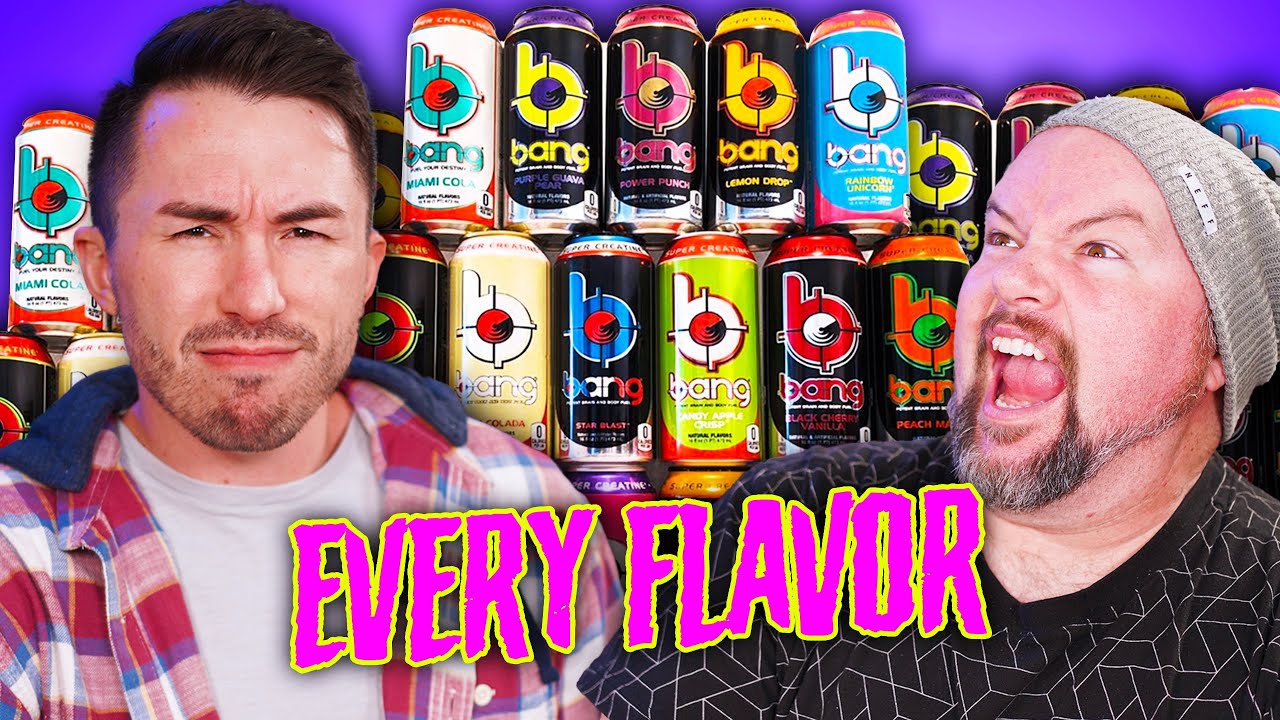 Мы впервые пробуем все вкусы BANG Energy — РЕЙТИНГ!