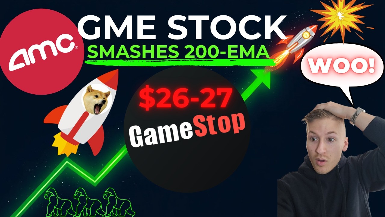АКЦИИ GME ПРОБИВАЮТ 200-ДНЕВНУЮ СКОЛЬЗЯЩУЮ СРЕДНЮЮ!!! (Ждать ли прорыва AMC?)