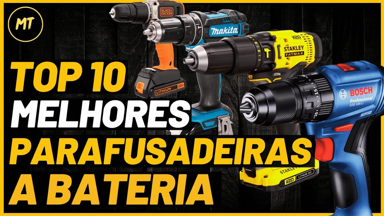TOP 10 MELHORES PARAFUSADEIRAS | Análise Completa e Detalhada! Bosch, DeWalt, Makita, Wap.