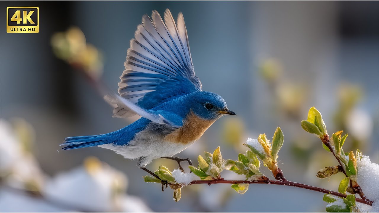 January Snowy Birds & Soft Piano ❄️ Gentle Winter Calm for Healing, Safety & Inner Peace