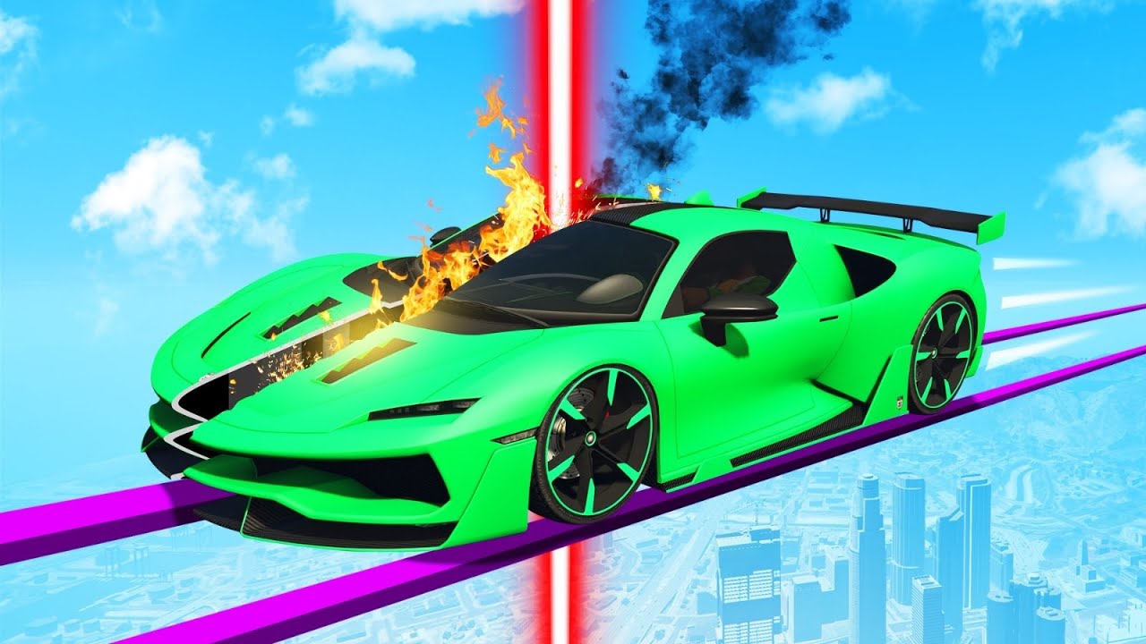 TIGHTROPE + LASER CUTTER SKILL COURSE! (GTA 5 Funny Moments)