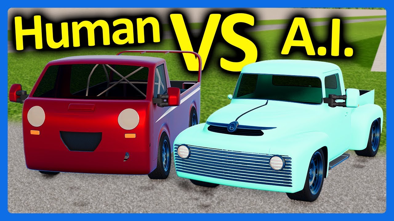 HUMAN vs AI - Who Can Build The Better Pickup Truck Car in BeamNG?!?