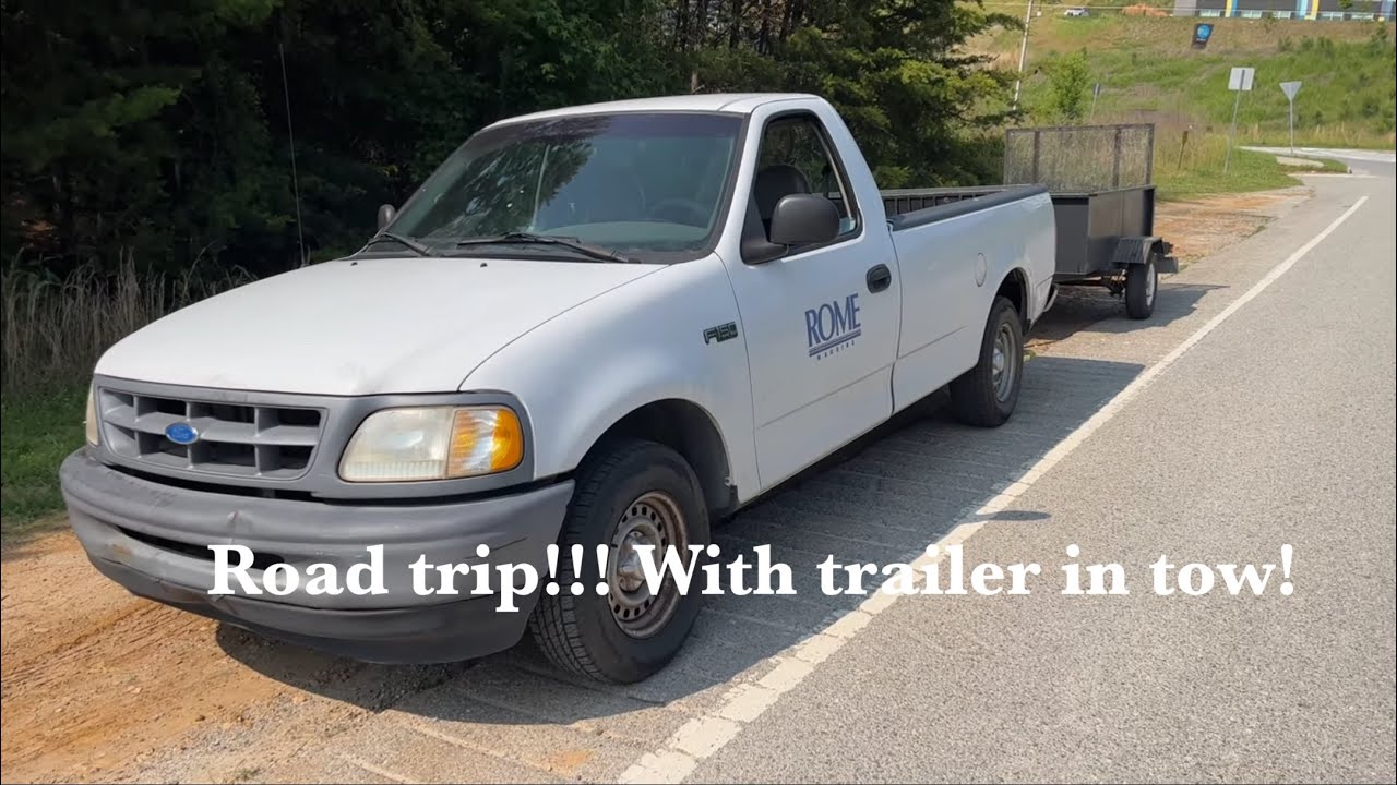 Roadtrip! 1997 Ford F-150 4.2 V6 Regular Cab Longbed POV Freeway driving Test Drive!