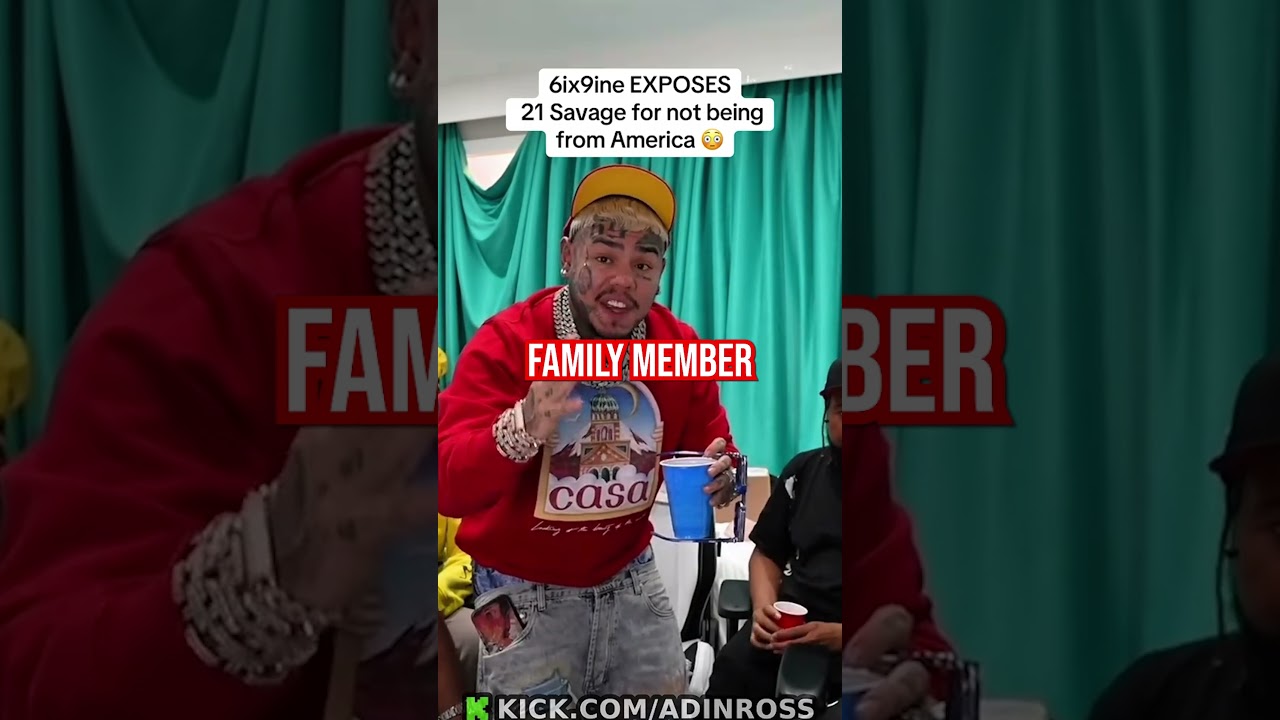 6ix9ine Exposes 21 Savage&hellip; #adinross #21savage #6ix9ine