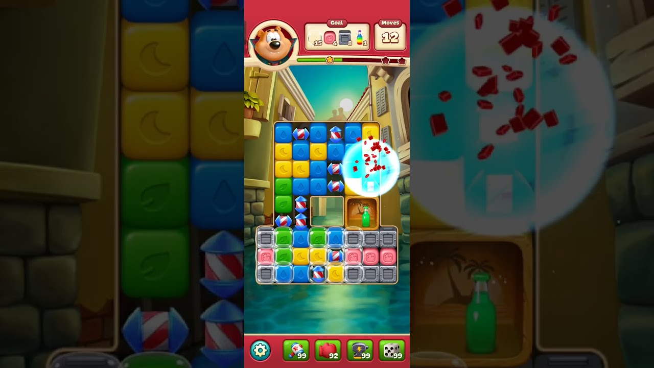 Toon Blast-Level 1165 NO BOOSTERS #toonblast #toonblastlevel #shortsgame