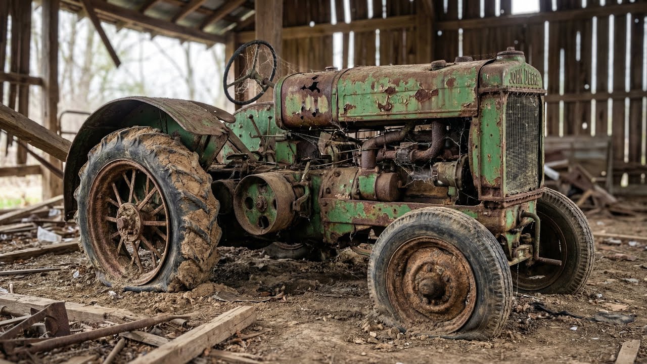 ASMR Tractor Restoration! Full Restoration John Deere Model A 1936