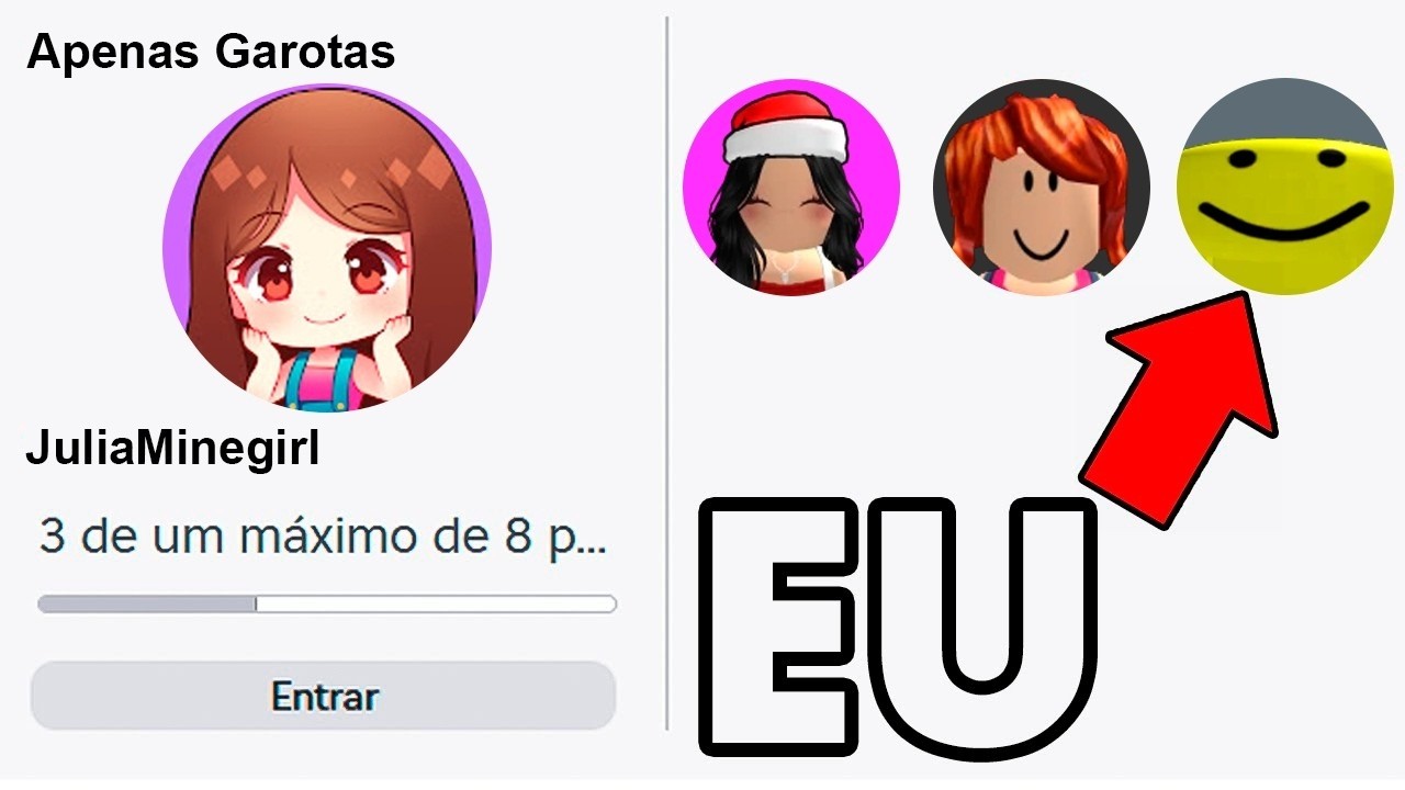 ENTREI EM UM SERVIDOR PARA MENINAS NO ROUBE UM BRAINROT…