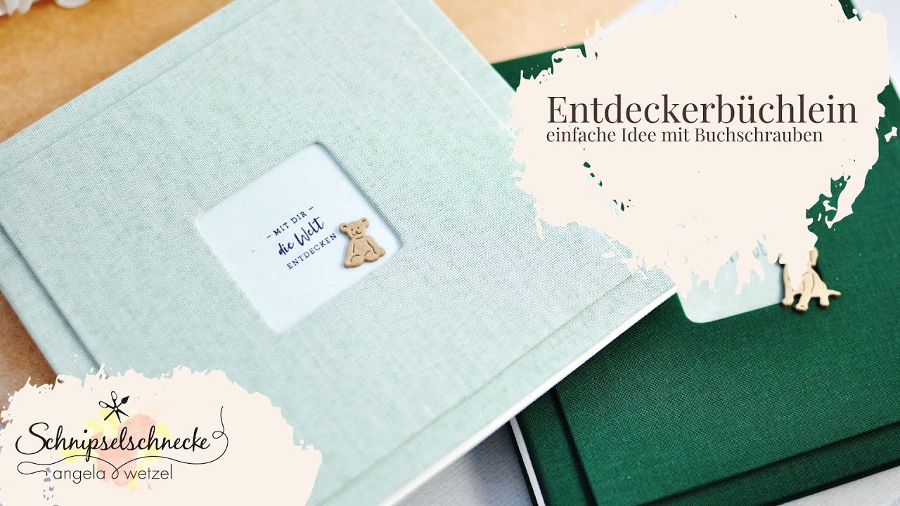Kleine Büchlein mit Buchschrauben für nette Anekdoten  #schnipselschnecke #alexandrarenke