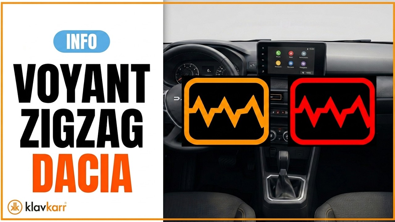 [INFO] Que signifie le voyant ZIGZAG orange/rouge sur les Dacia Sandero?