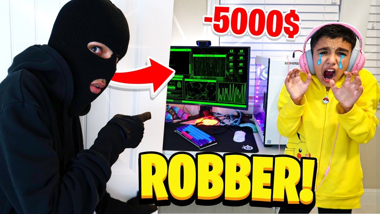 Insane Robbery Prank On Little Brother While Playing Fortnite!