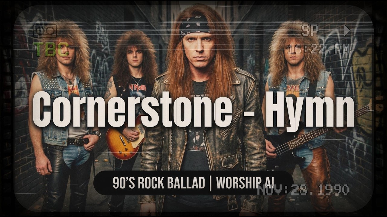 Cornerstone (Hymn) - 90’s Rock Ballad | Worship AI