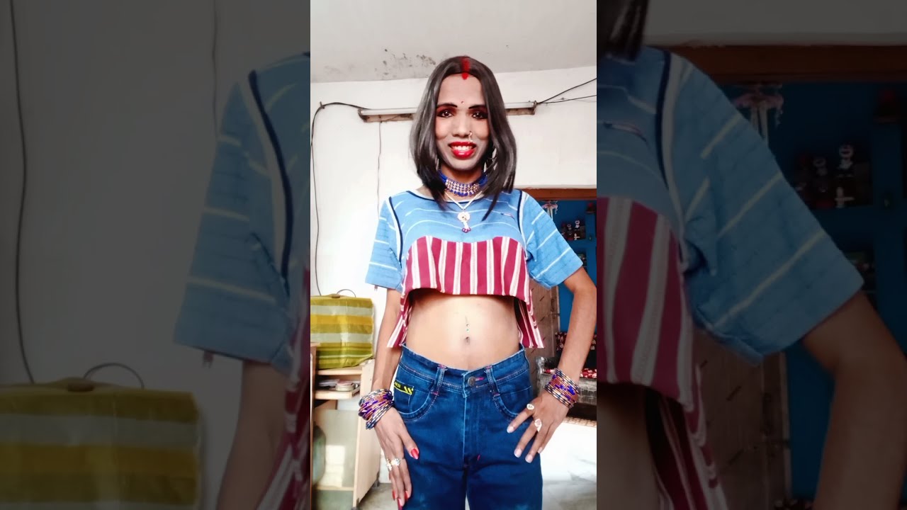 Male to female crossdressing challenge 🙂#Ladka bana ladki 🥰