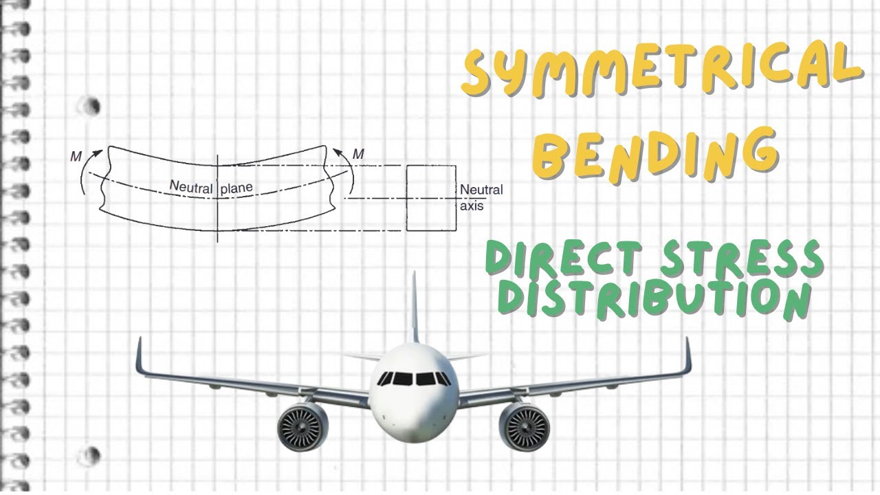 Pure bending in closed thin-walled beam : symmetrical bending direct stress distribution