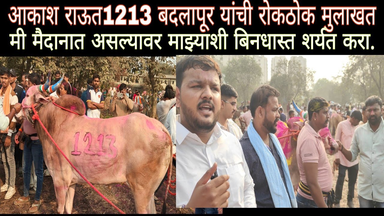 आकाश राऊत 1213 बदलापूर यांची मुलाखत | मी मैदानात असल्यावर माझ्याशी शर्यत करा, मी कधीही तयार आहे |