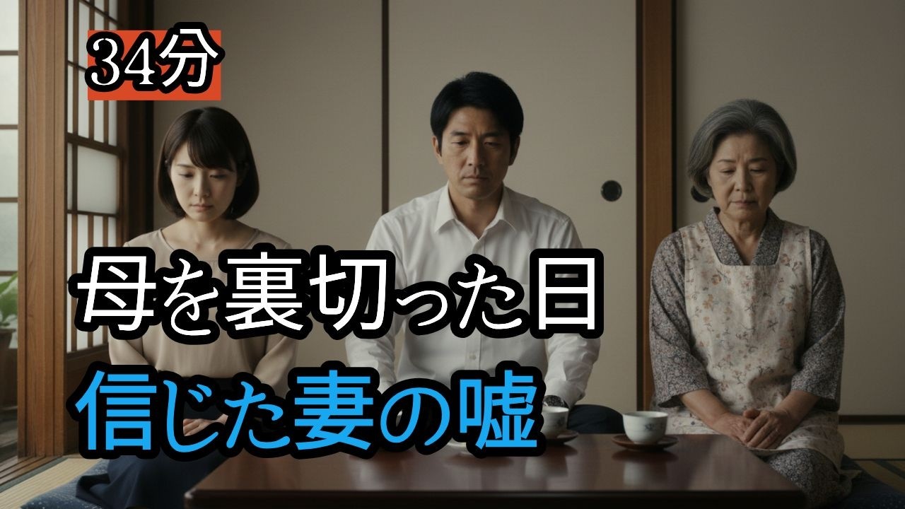妻を信じ続けた三年間。その裏で、母は一人で涙をこらえていた。気づいたとき、もう戻れなかった――これは、一人の息子の後悔の物語。 あなたの思いを、コメントで聞かせていただけたら嬉しいです。