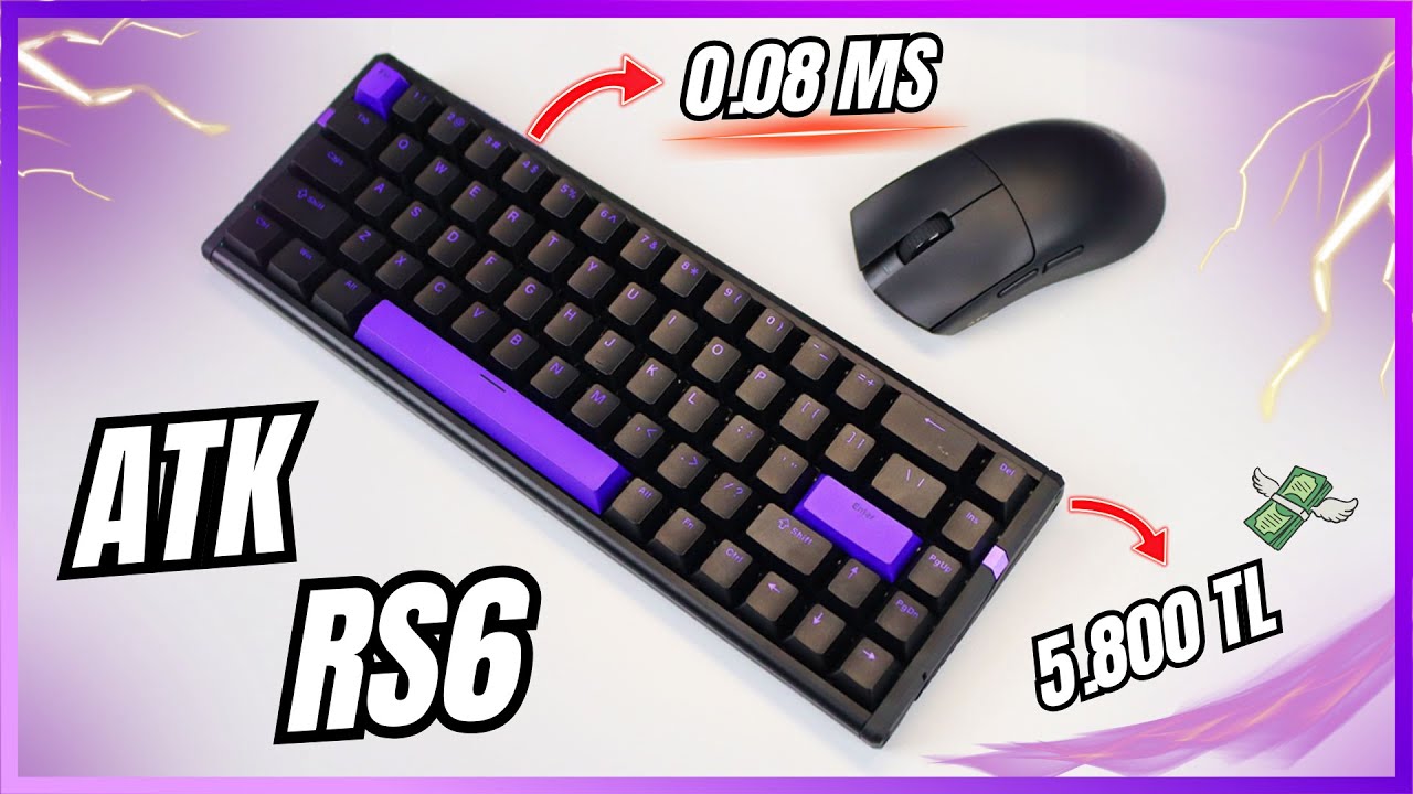 Bu Klavye Sadece 0.08ms ✅ Hem de Rakiplerinden Daha Ucuza ? | ATK RS6 Manyetik Klavye İncelemesi