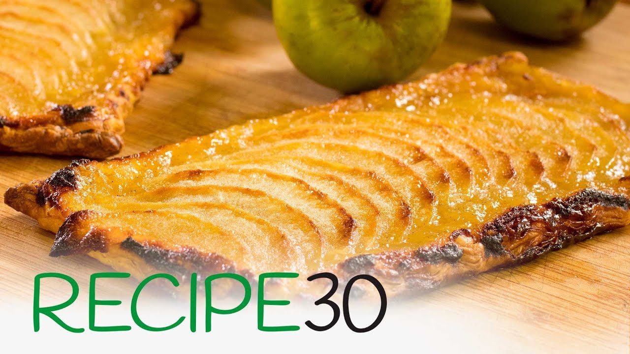Tarte fines aux Pommes a thin apple tart easy recipe