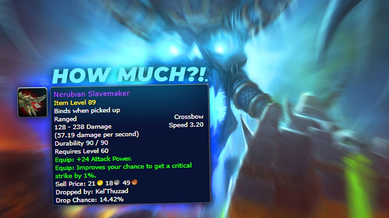 Best Weapon drops when I play hunter, but its GDKP...