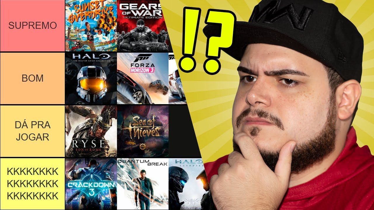 TIER LIST DE JOGOS EXCLUSIVOS DE XBOX ONE! - SID&Atilde;O DO GAME