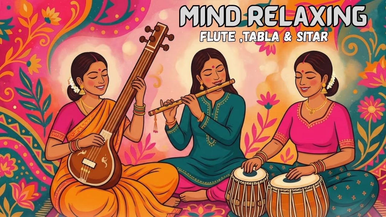 Mind Relaxing Flute Tabla and Sitar Compilation | Hindustani Instrumental Music - Vol - 18