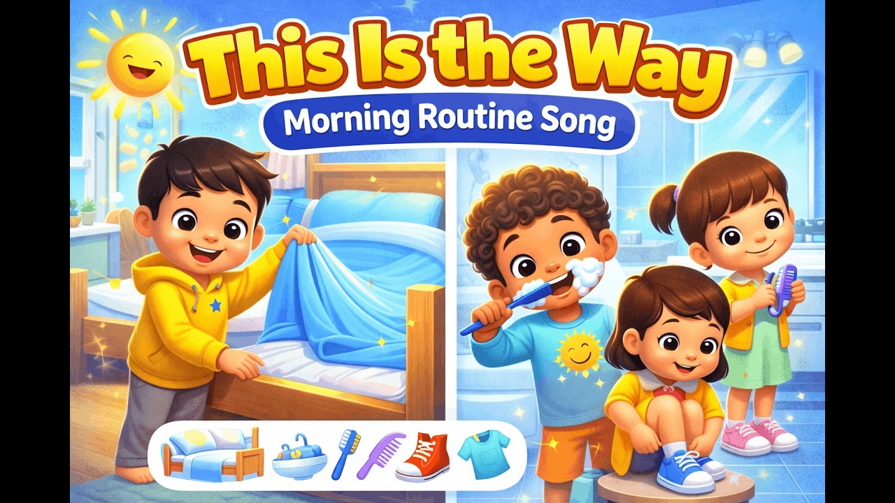 This is the way we get ready| Kids Nursery Rhyme | BabyJoy Songs 🎶🌞