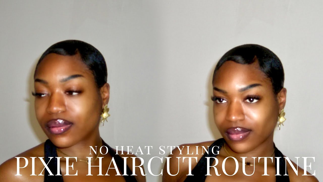 pixie haircut maintenance routine| no heat styling| cadovaughan