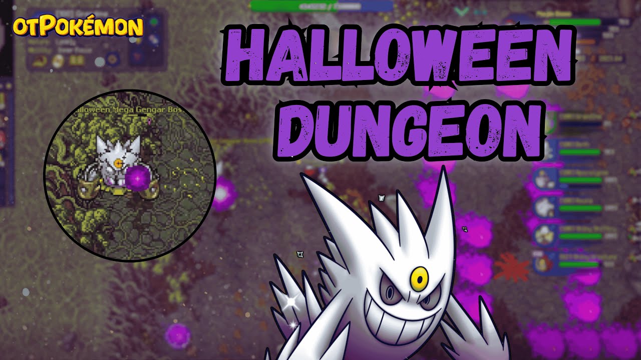 Mega Gengar Está Insano! Completando a Dungeon de Halloween no otPokémon! 👻