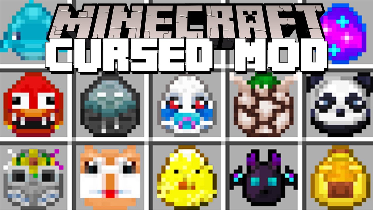 Minecraft CURSED MOD / CURSED MINECRAFT MOBS MOD! (Minecraft Mods)