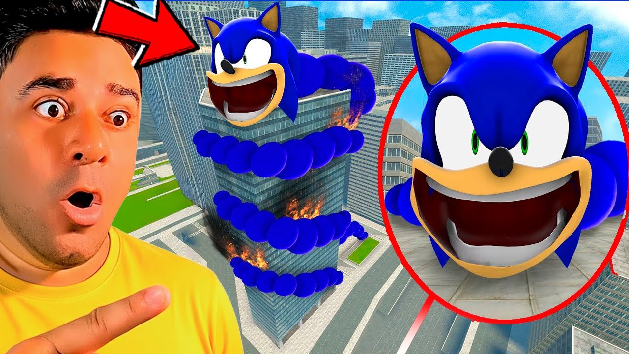 ENCONTREI o SONIC QUE VIROU MINHOCA FAMINTA & HUNGRY WORM do ROBLOX ME LIGOU!