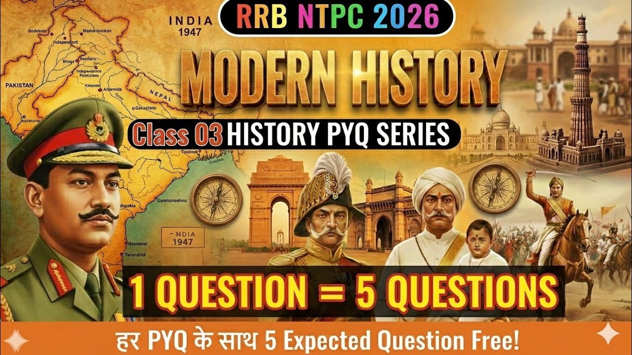 Modern History ka 'Hacker' Style Solution! 🎯 Class 03 | RRB NTPC Special