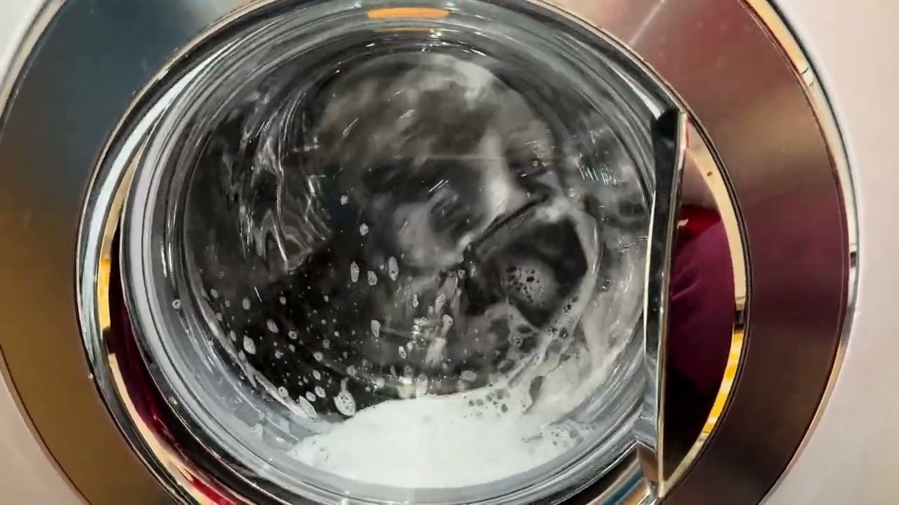 LG F1406TDS5: Synthetic 40°, 1000(1400), intensive, rinse+ (old video)