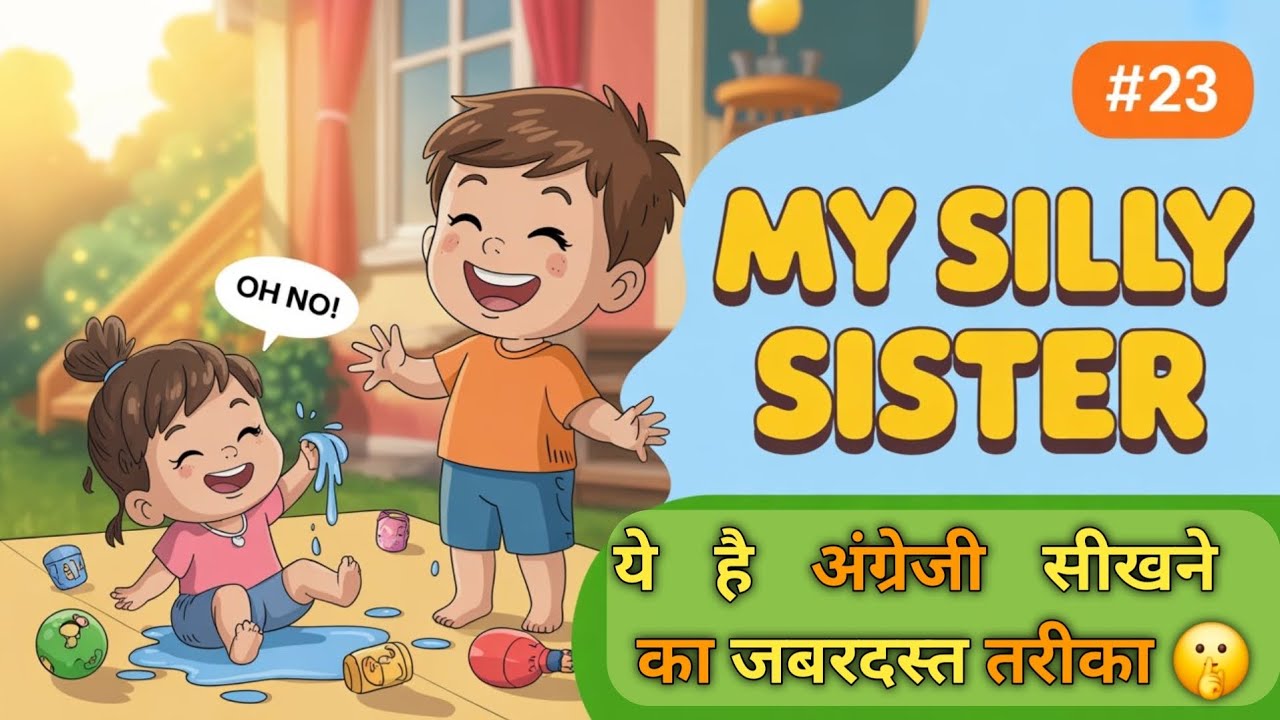 My Silly SISTER | इंग्लिश सीखें स्टोरी से | English Story With Hindi Translation
