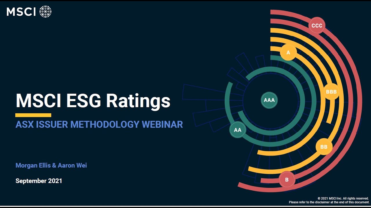 MSCI ESG Ratings methodology