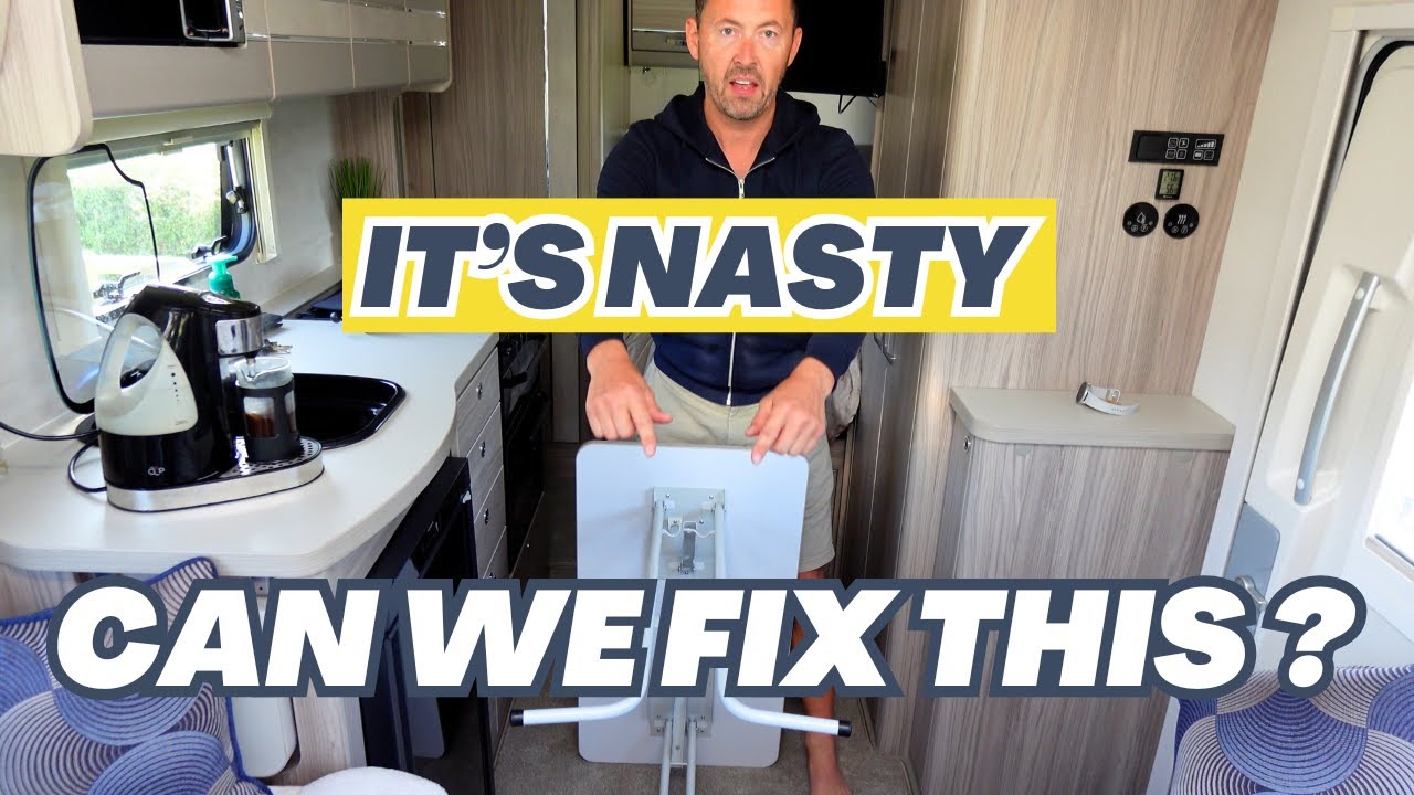 VAN LIFE DIY Motorhome Upgrades: New Table and Water Sensor | Elddis Autoquest 155