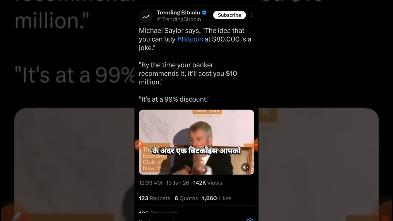 Michael Saylor: Bitcoin at $80,000 Is a Joke | $10 Million Prediction