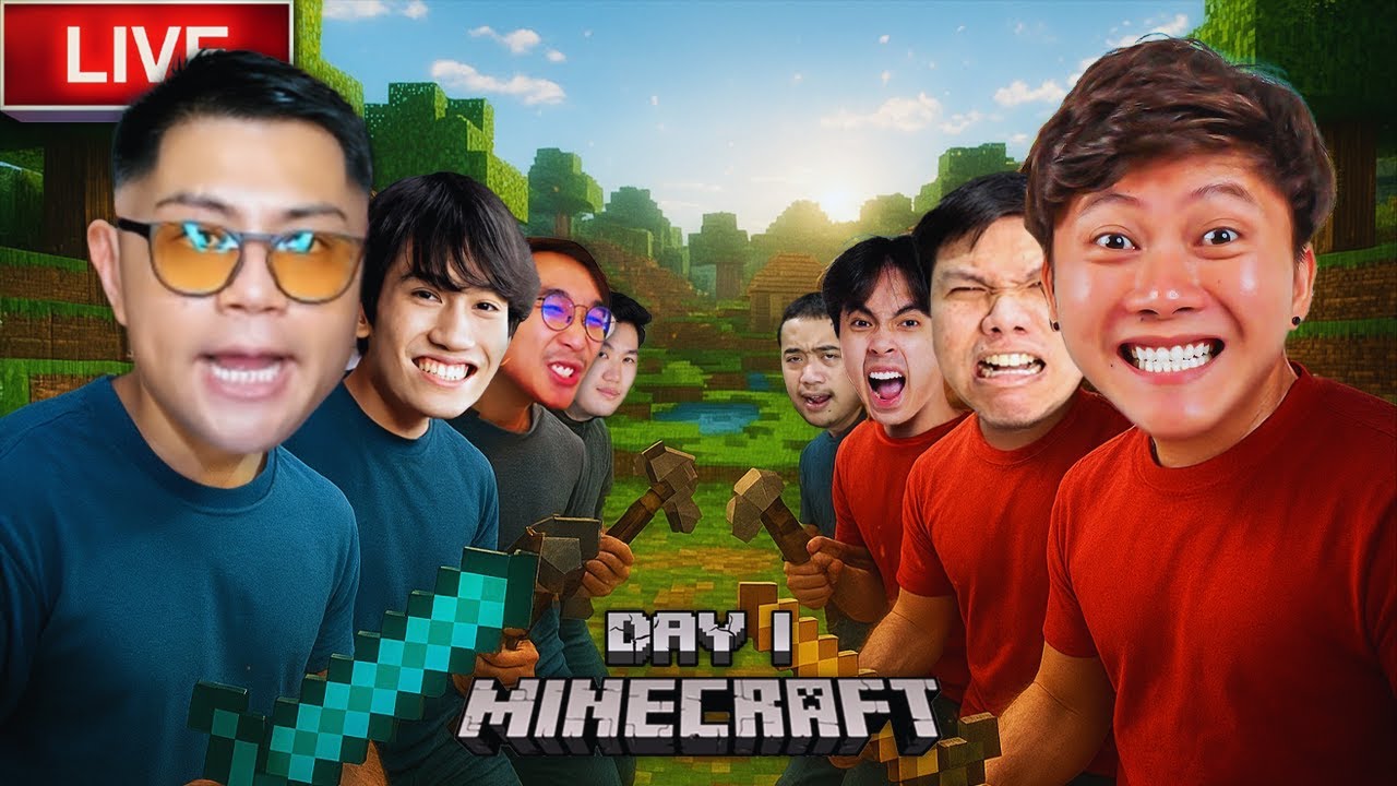 4VS4 หมูสับหมูยอ DAY1 : จุดเริ่มต้นของสงคราม | MINECRAFT THUNDERCRAFT