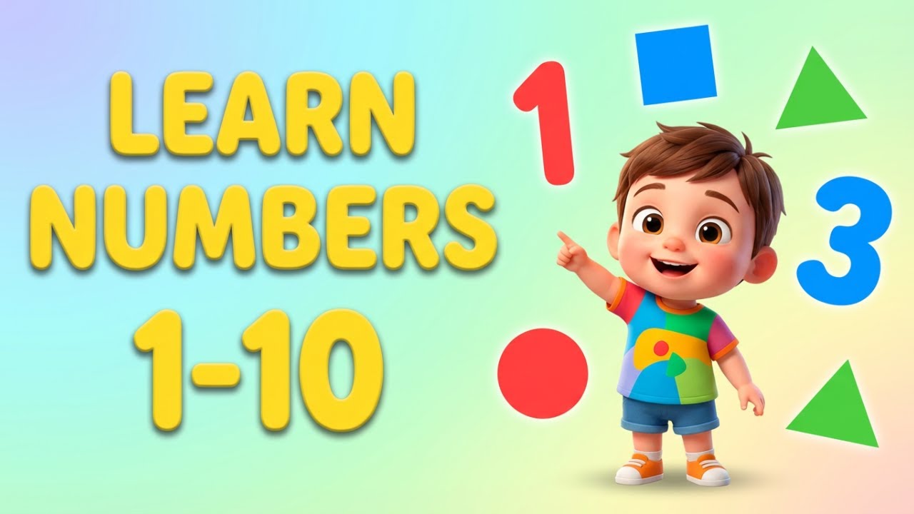 Learn Numbers, Colors and Shapes | Preschool Learning for Toddlers