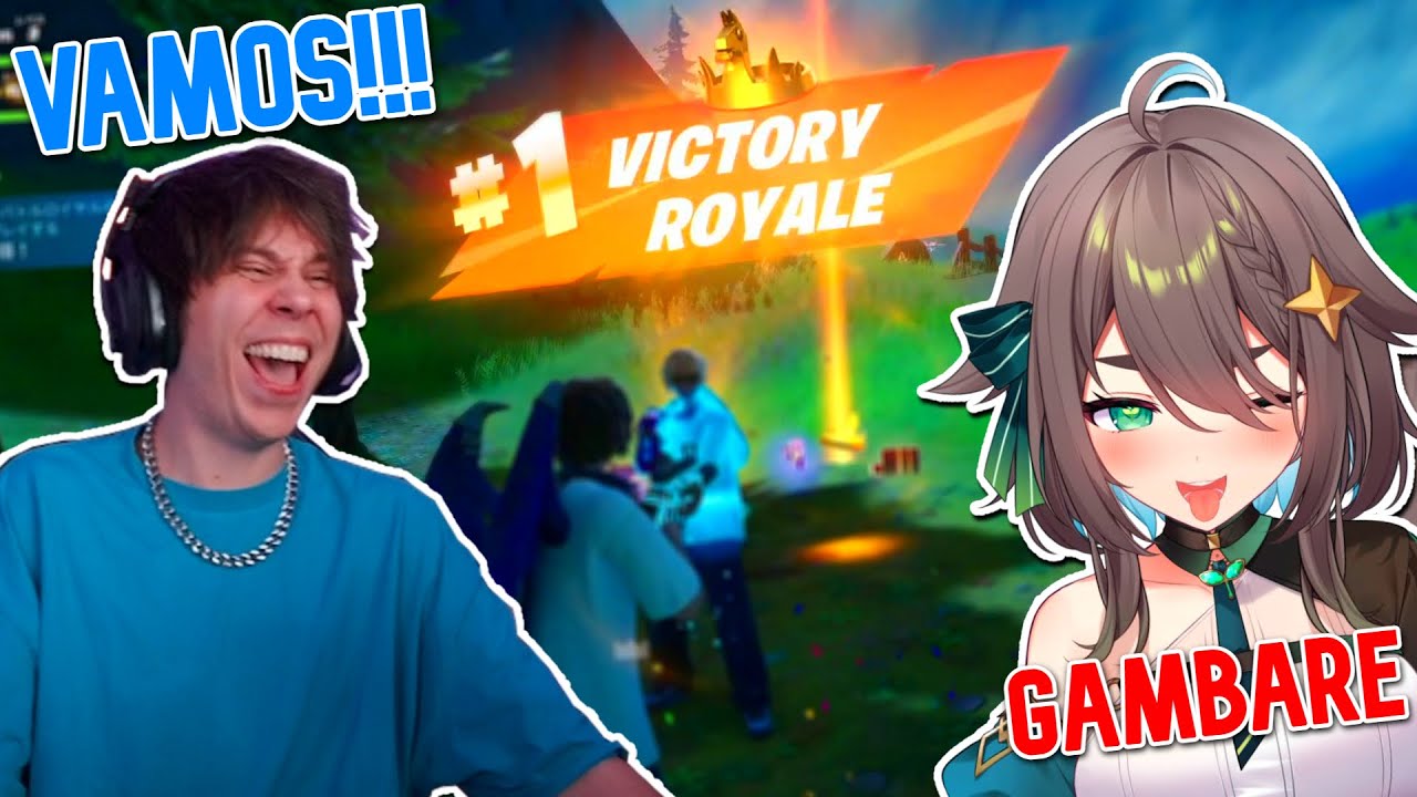 Meica y Rubius juegan Fortnite juntos