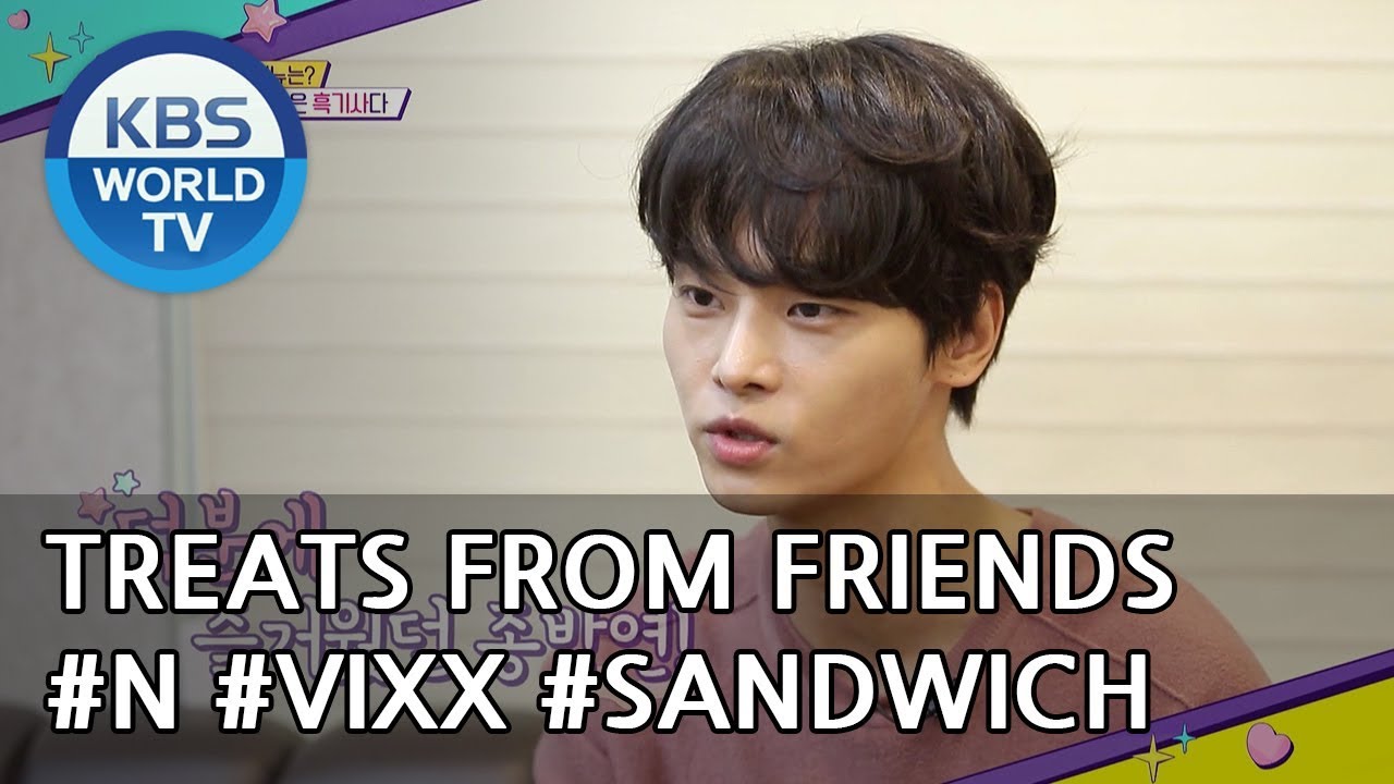 Treats From Friends: N(Vixx)'s 'Inkigayo' sandwich [Happy Together/2018.10.25]