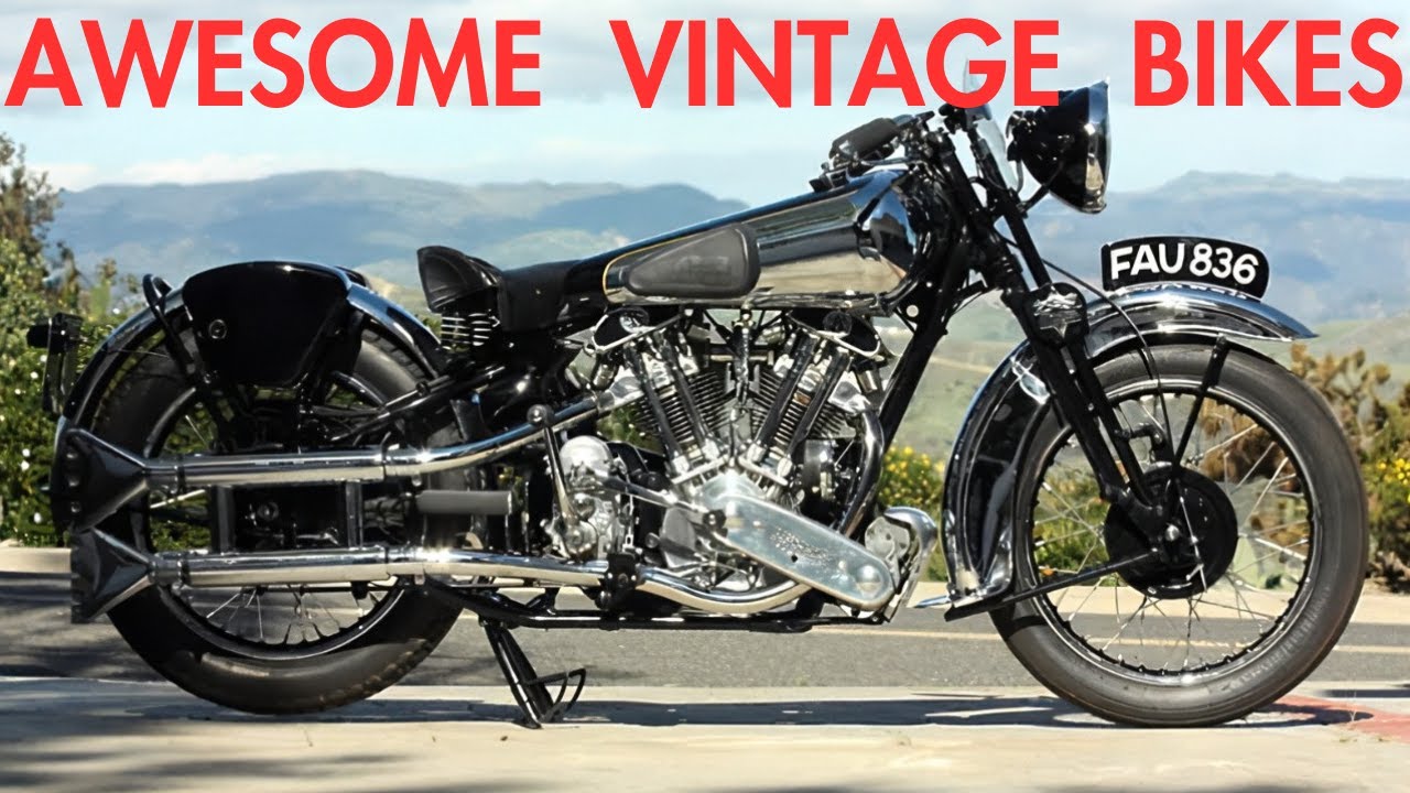 4 VINTAGE MOTORCYCLES that will blow your mind!