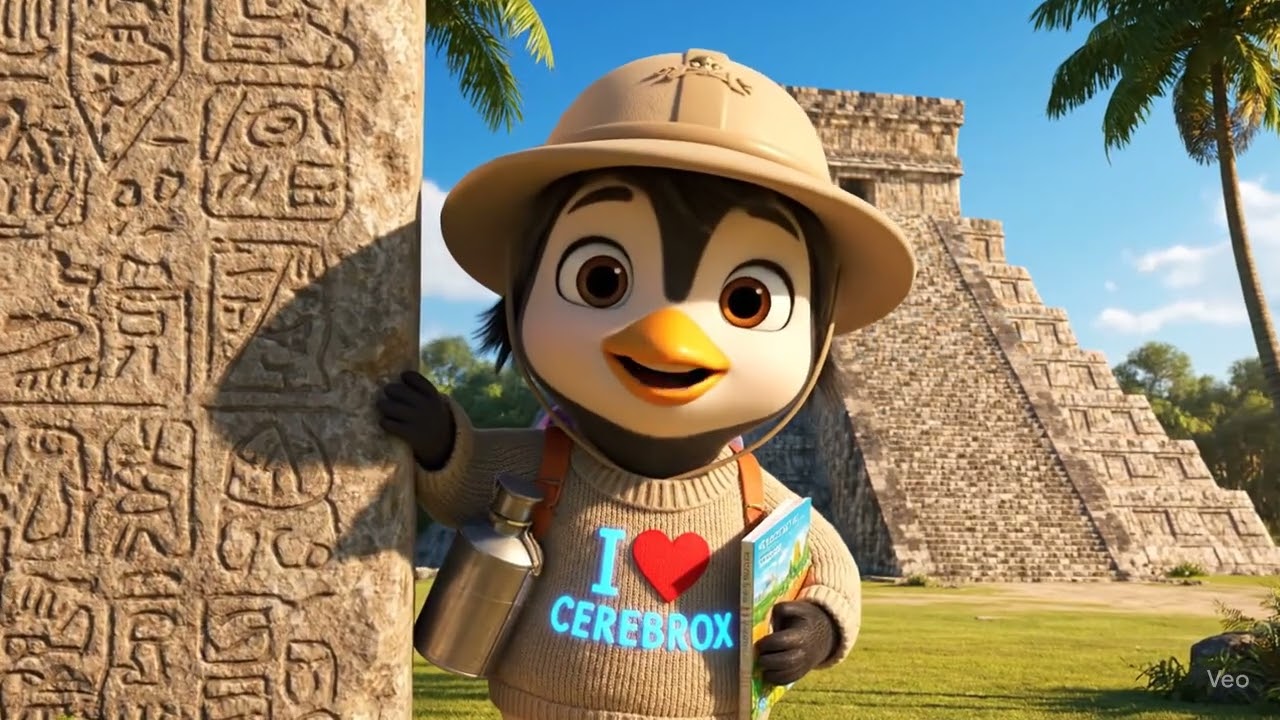 Pingüi en Chichén Itzá.