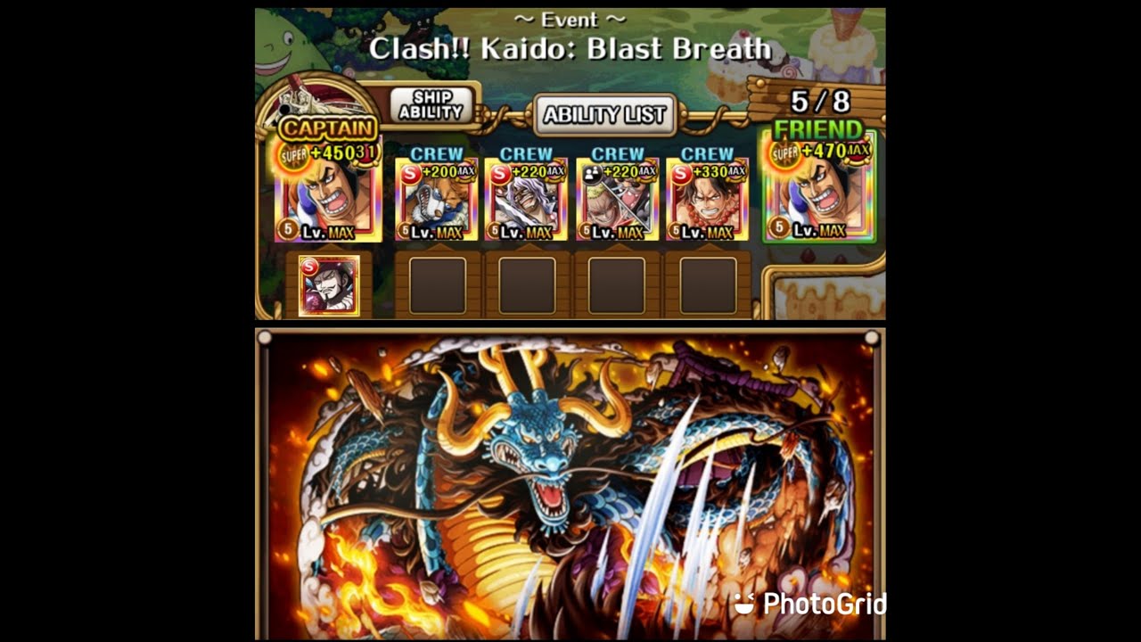 (OPTC) Clash!! Kaido ★11 Double Oden [F2P Subs] + Ambush!! Kaido: Neo