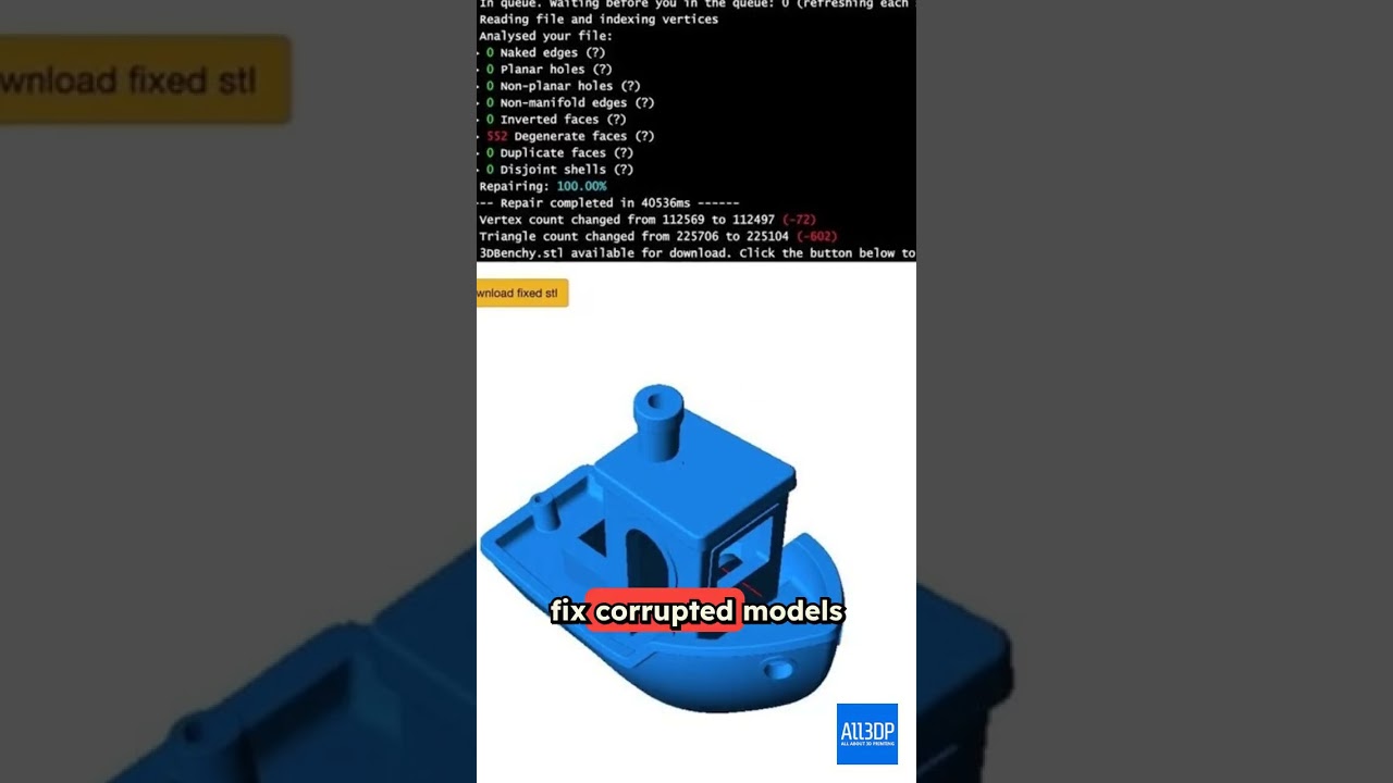 STL Repair (Online & Offline): The Best Software #3dprinting