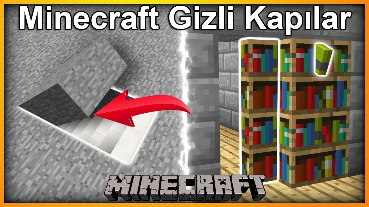 Minecraft 5 Gizli Ge&ccedil;it Ve Kapı Nasıl Yapılır / Minecraft