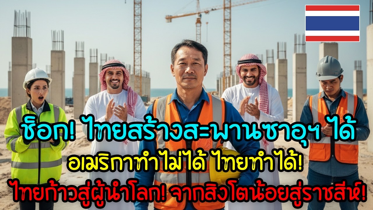 ช็อกโลก! ทำไมสหรัฐ-เยอรมนีทำอะไรไม่ได้ แต่ไทยสร้างสะพาน 35,000 ล้านในซาอุได้?