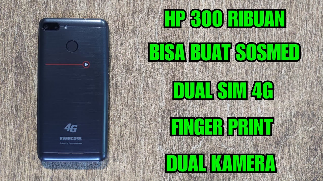 REVIEW EVERCOSS U6 XTREAM 1 PLUS . HP ANDROID 300 RIBUAN UDAH ADA FINGER PRINT , BISA SOSMED