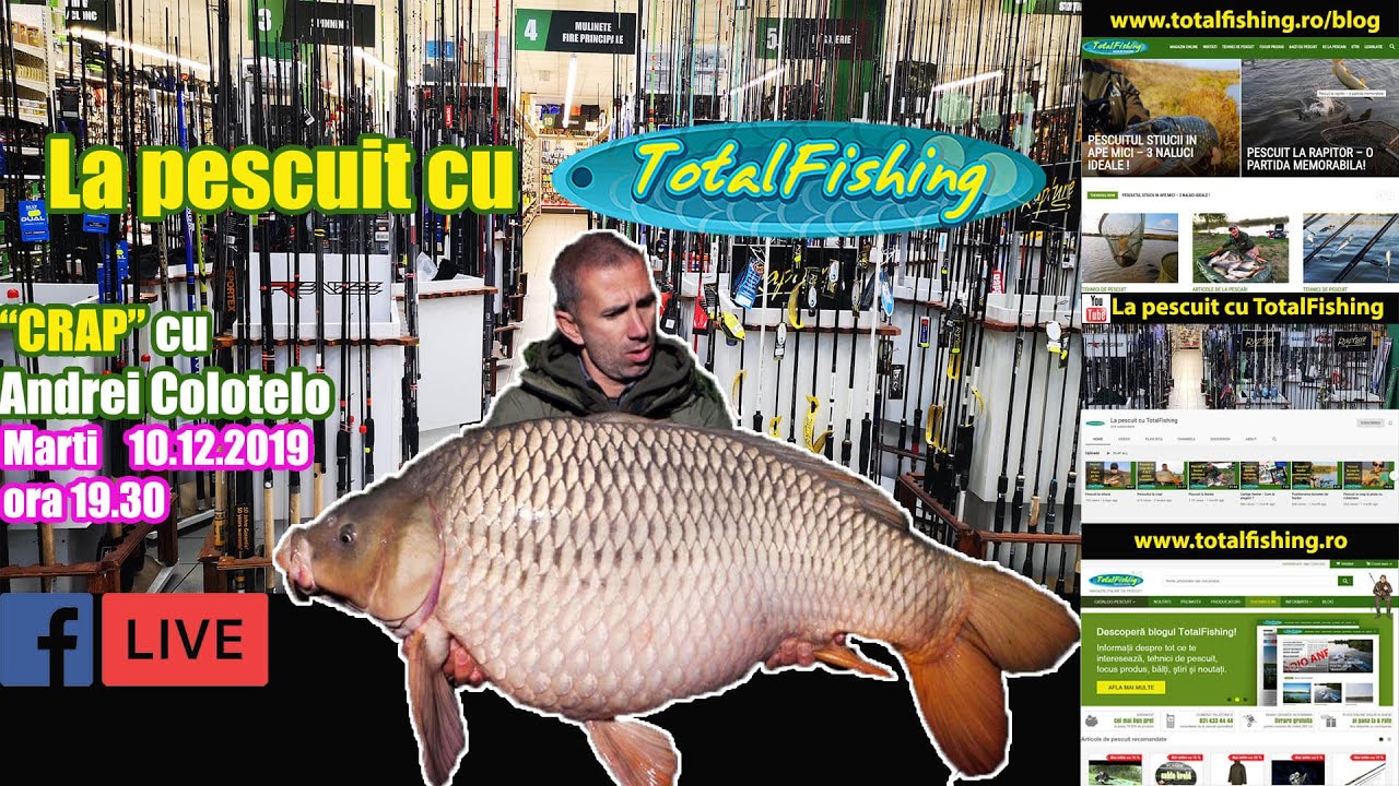 Pescuit la crap, tehnica si echipament cu Andrei Colotelo.