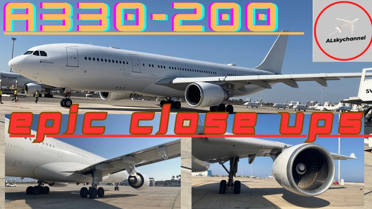 All white ! | A330-200 | Maleth Aero | from landing to take off..