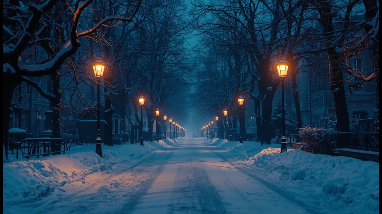 Snowy Midnight for Calm Nights | Gentle After Hours