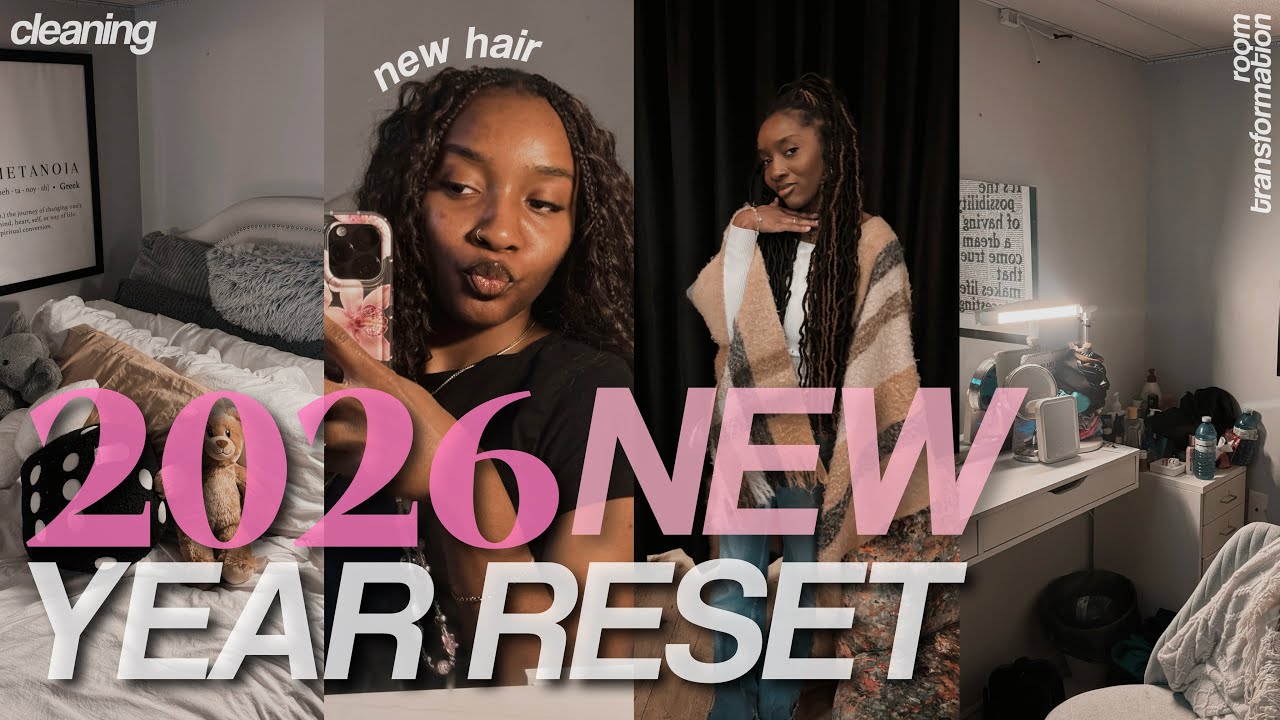 2026 NEW YEAR RESET | room transformation, hair + more